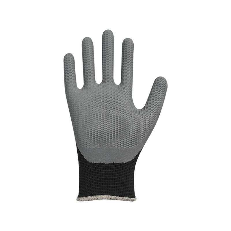 13G Polyester mit rutschfester Schaumlatexbeschichtung 13G Polyester mit rutschfester Schaumlatexbeschichtung