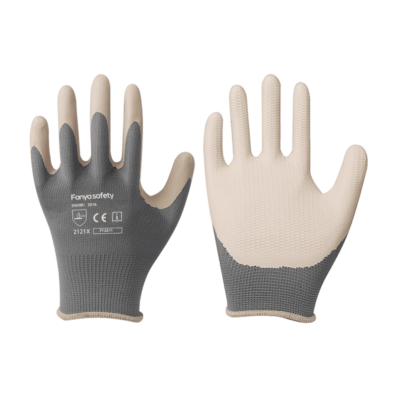 13G Polyester mit rutschfester Schaumlatexbeschichtung
