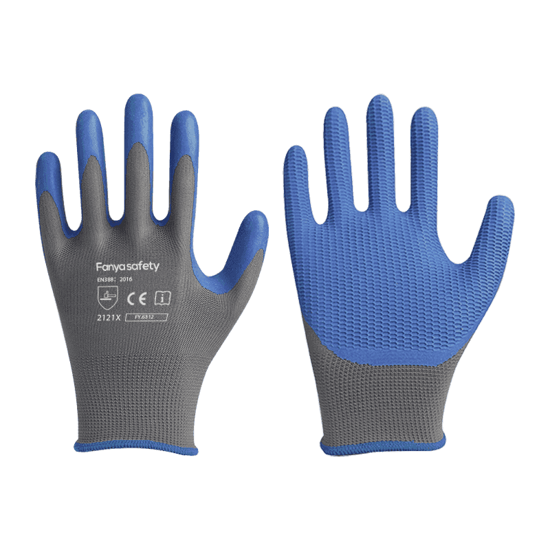 13G Polyester mit rutschfester Schaumlatexbeschichtung