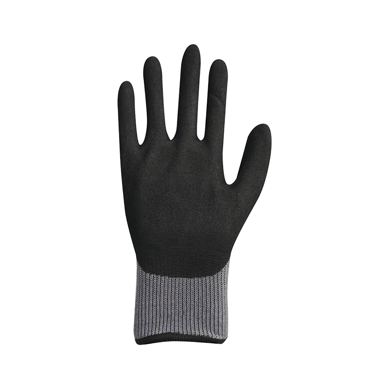 15G-Nylon/Spandex-Futter mit sandfarbener Nitrilbeschichtung